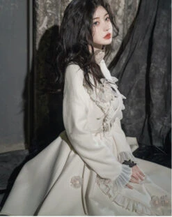 Irregular Hem Frill Coat With Belt -LOLITA Shop O1CN010RvhhM2CZ6CEuM2xY 2528448487