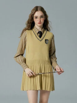 [Pre-order] Hogwarts School Of Witchcraft And Wizardry V-neck Knit Jumper Skirt -LOLITA Shop O1CN010sksV32Eqcgo6ClCZ 1644008796