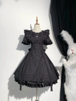 The Sound Of A Bell Maid-style Sleeved Dress Set, Short Length -LOLITA Shop O1CN010yoBah1eJLmFHfBjk 2214425933850