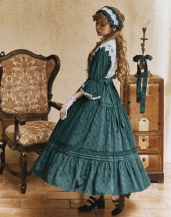 Classical Cotton-jacquard Lace Stand-collar Dress 27 Classical Cotton-jacquard Lace Stand-collar Dress -LOLITA Shop O1CN0112oUCX1RFbIeKT2v4 394312082