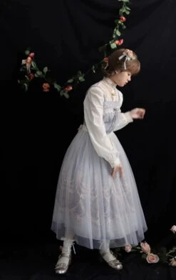 Mou [Sale Period Ended] Romantic Memories Jumper Skirt With Veil -LOLITA Shop O1CN011DBMDg1aBKMp3ZRb1 262783291