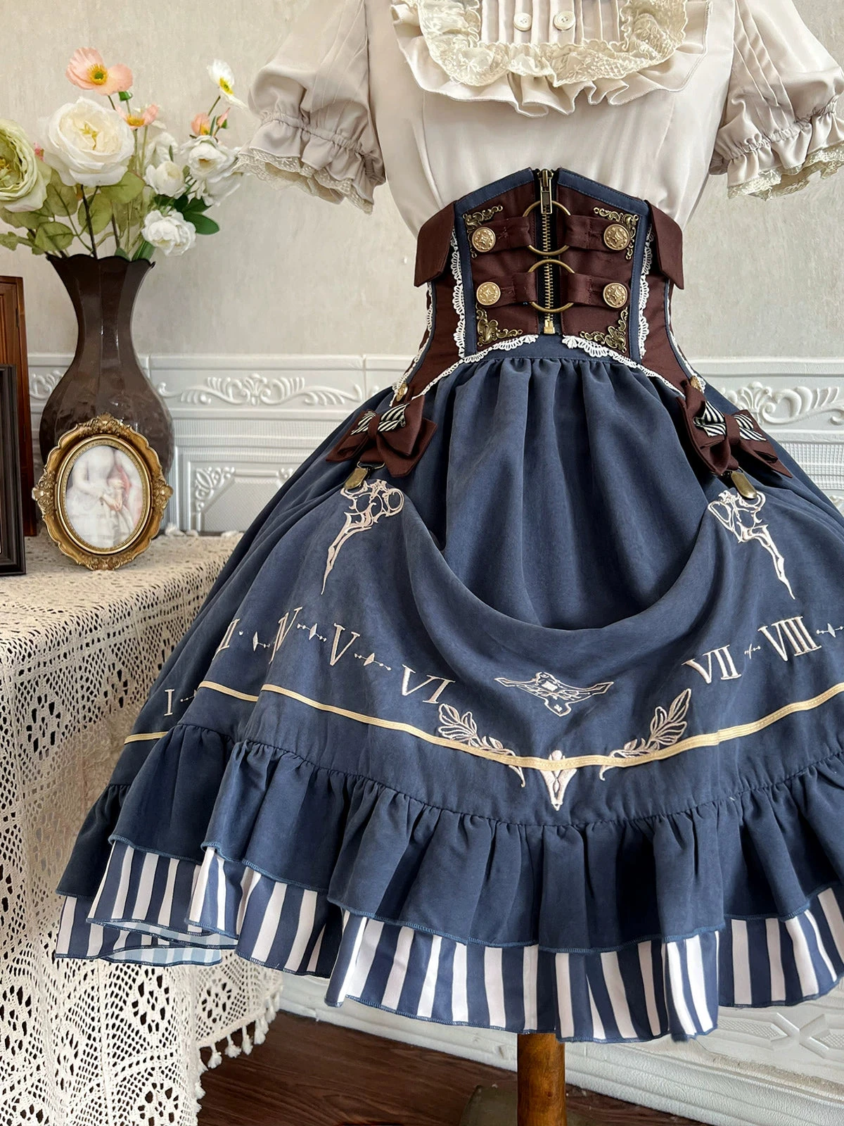 Tick Tock Hem Stripe Skirt 3 Piece Set 20 Tick Tock Hem Stripe Skirt 3 Piece Set - Image 18