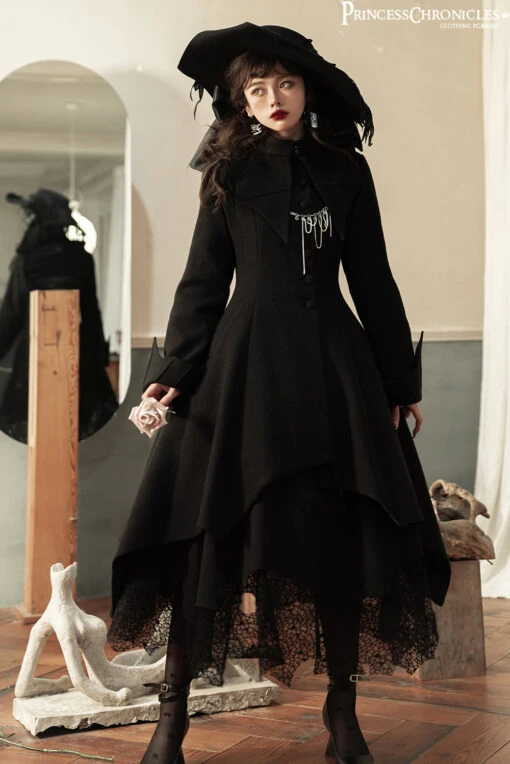 Gothic Lolita Bat Black Coat
