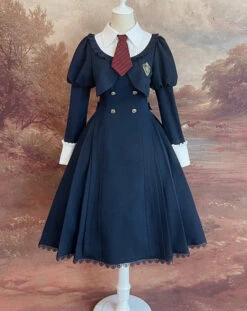 [Reservation Sale] School Uniform Style Fake Layered Dress -LOLITA Shop O1CN011YIwkO28AaWCGMQuW 1790657892