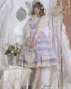 [Reservation Sale] Classical Jumper Skirt With Veil Overskirt -LOLITA Shop O1CN011v8Dmu28AaKOGcIRi 1790657892