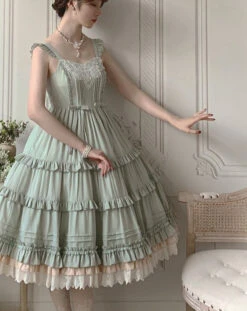 [Reservation Sale] Classical Jumper Skirt With Veil Overskirt -LOLITA Shop O1CN012Aq8SQ28AaJzJXVSD 1790657892