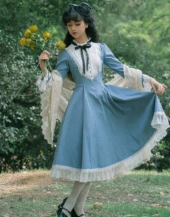 Freya's Fall Classical Lace Sleeve Dress -LOLITA Shop O1CN012S48rZ1HHIdJj7W6V 2866810732