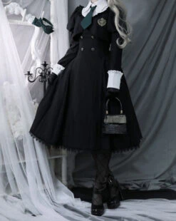 [Reservation Sale] School Uniform Style Fake Layered Dress -LOLITA Shop O1CN013OG5SE28AaWGWbVC3 1790657892