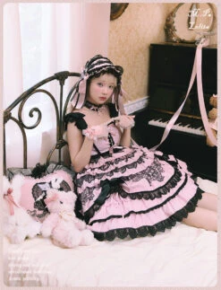 [Pre-orders Available Until 12/18] Lace Figure Tiered Jumper Skirt -LOLITA Shop O1CN013U9rKm2CO6uyYdf65 28129184