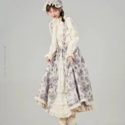 [Pre-orders Until 9/9] Bouquets For Autumn Days Strap Skirt -LOLITA Shop O1CN013lGgDu2JleR72ZQMG 2703379462