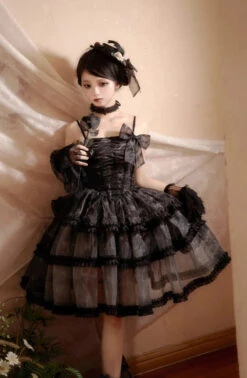 Makucho Sword And Butterfly Gothic Lolita Jumper Skirt Full Set -LOLITA Shop O1CN013m7cl22CZ6NQmc9gC 2528448487 652bfd6e 9e17 41fb b753 d05463988859
