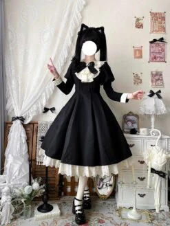 Classical Maid Ribbon Dress -LOLITA Shop O1CN013rmbcJ20dQh2gijkg 162276872