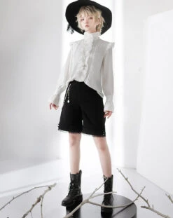 Prince Lolita Stand Collar Frill Blouse -LOLITA Shop O1CN0147OKJt295pxXFFlX4 48788017