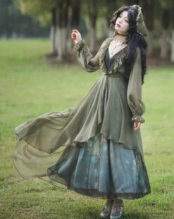 [Sales Period Ended] Porcelain Flower Garden Oil Painting Long Jumper Skirt -LOLITA Shop O1CN0148K7ZY1LQF3lQo49u 55631293