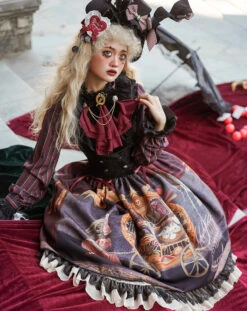 Kaikiya Korumadan Gothic Lolita High Waist Skirt 26 Kaikiya Korumadan Gothic Lolita High Waist Skirt -LOLITA Shop O1CN014ajdxF2GOLIjGOY5E 57119005