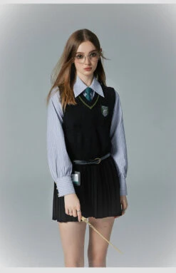 [Pre-order] Hogwarts School Of Witchcraft And Wizardry V-neck Knit Jumper Skirt -LOLITA Shop O1CN014ns9hf2EqcgrOncGI 1644008796