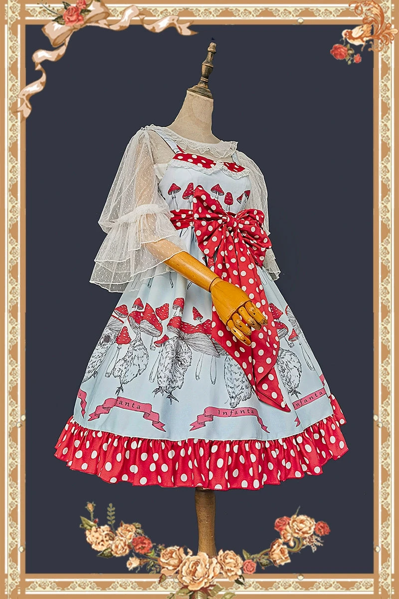 Mushroom Owl Polka Dot Jumper Skirt 11 Mushroom Owl Polka Dot Jumper Skirt - Image 9