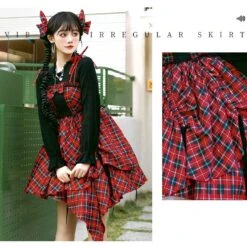 Punk Lolita Tartan Check Jumper Skirt 33 Punk Lolita Tartan Check Jumper Skirt -LOLITA Shop O1CN01583OYc1h1QvnEdbug 3017094217
