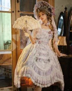 Secret Key Rococo Flower Princess Dress Full Set -LOLITA Shop O1CN015Gxorz2LCxVjlejzT 2208000529657