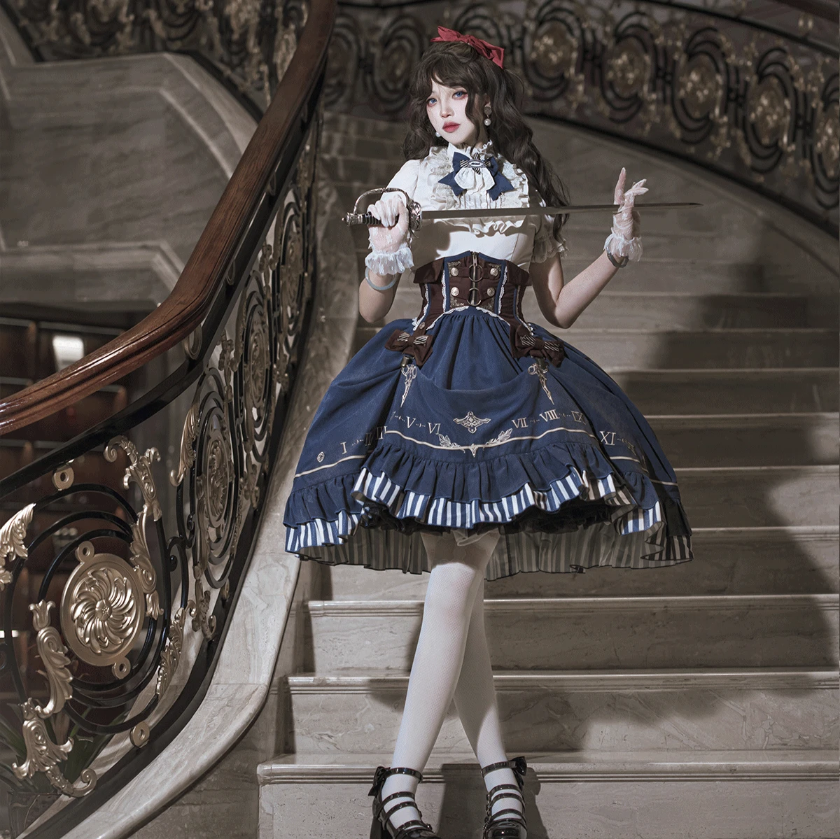 Tick Tock Hem Stripe Skirt 3 Piece Set 8 Tick Tock Hem Stripe Skirt 3 Piece Set - Image 6