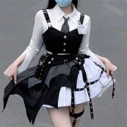 Machinist Miri Lori Vest And Skirt Setup With Belt -LOLITA Shop O1CN015UfAij26RsFu3yQj5 1673487659