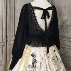 [Pre-order] Twilight Egyptian Lolita V-neck Blouse With Camisole -LOLITA Shop O1CN015cvRYl2GOLGaOgi1B 57119005