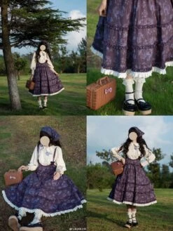 [Pre-orders Until 9/9] Bouquets For Autumn Days Overalls Jumper Skirt -LOLITA Shop O1CN015rSVp22JleRFxj5fn 2703379462