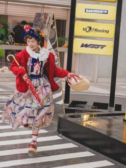 Sweet Home Fairytale Collared Jumper Skirt -LOLITA Shop O1CN0166Ue9N2CHEt7qNYBz 671178448