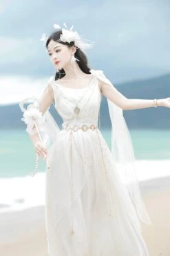 Moonlit Pure White Sweet Jumper Skirt 17 Moonlit Pure White Sweet Jumper Skirt -LOLITA Shop O1CN016MPQNA1jmGu7VPsBF 290794590