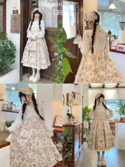 [Pre-orders Until 9/9] Bouquets For Autumn Days Overalls Jumper Skirt -LOLITA Shop O1CN016d3b9l2JleYZxOT5m 2703379462