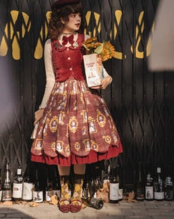 [Pre-order] Frame Cat And Checkered Layered Skirt -LOLITA Shop O1CN016wNuGH2GOLIIj94fi 57119005