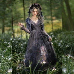 [Sales Period Ended] Porcelain Flower Garden Oil Painting Long Jumper Skirt -LOLITA Shop O1CN0178XXra1LQF3hgtbIJ 55631293