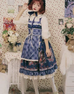 Little Red Riding Hood Print Garden Style Jumperskirt -LOLITA Shop O1CN017sZg4K1Wer9eAhb3F 11942814