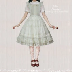[Outlet] French Girly 2way Apron Skirt [with Flared Sleeves] -LOLITA Shop O1CN017xFhTA1FteYJAsUoi 32520545