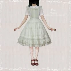 [Outlet] French Girly 2way Apron Skirt [with Flared Sleeves] -LOLITA Shop O1CN017xFhTA1FteYJAsUoi 32520545 1