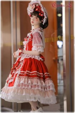 Strawberry Princess Dress With Ruffles And Ribbons In 4 Colors -LOLITA Shop O1CN017xVhWH1uPKam1qDxC 43566029