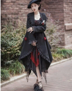 Irregular Hem Frill Coat With Belt -LOLITA Shop O1CN018jwbls2CZ6Bwbe8BN 2528448487
