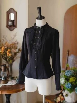 [Pre-order] Forest Carol Double-button Classic Blouse [Buy Together For 20% Off] -LOLITA Shop O1CN018lLi 4829292