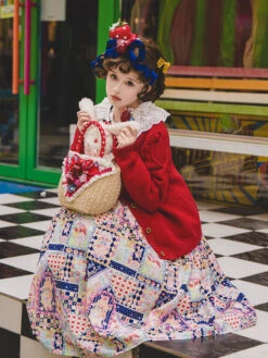 Sweet Home Fairytale Collared Jumper Skirt -LOLITA Shop O1CN0197f4I12CHEt8a9KJD 671178448