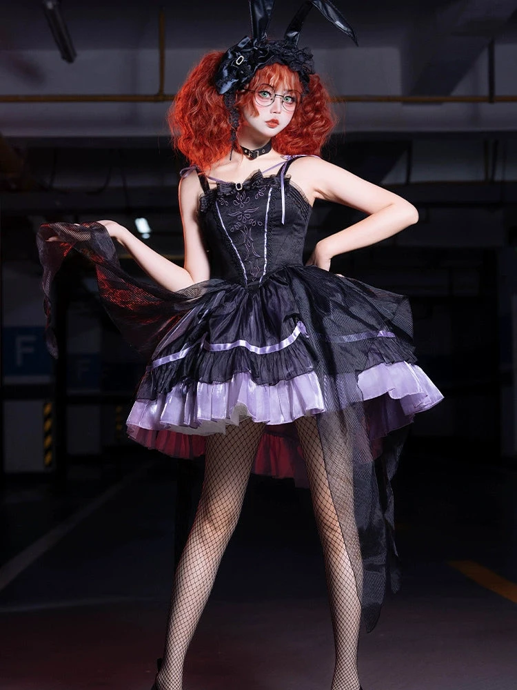 Black Devil Tulle Frill Jumper Skirt 4 Black Devil Tulle Frill Jumper Skirt - Image 2