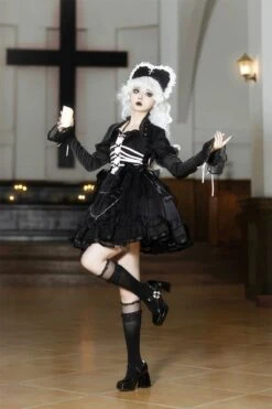 Triple Ribbon Jumper Skirt And Bolero With Rib Motif -LOLITA Shop O1CN019L5iFL1jmGp0kSNBs 290794590 c9b52e90 e3cb 46cf 810b 08711f60a471