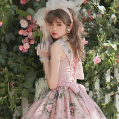 [Pre-order] Rose Garden 2-way Design Neck Classic Lolita Jumper Skirt -LOLITA Shop O1CN019Xd5ZD2GOLFdcs4OG 57119005