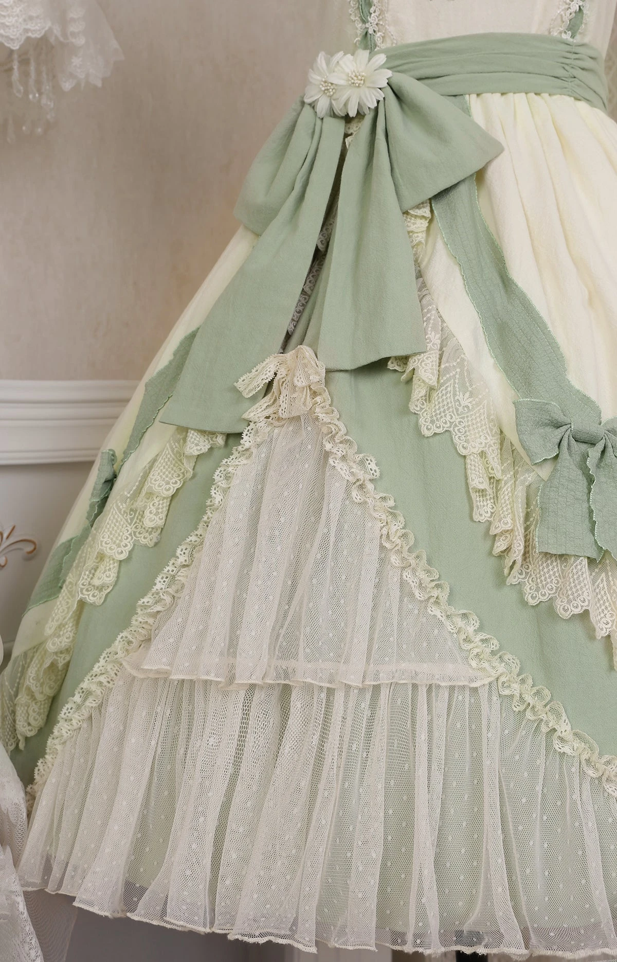 Mori Lolita Tulle Frill Jumper Skirt 12 Mori Lolita Tulle Frill Jumper Skirt - Image 10