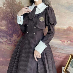 [Reservation Sale] School Uniform Style Fake Layered Dress -LOLITA Shop O1CN01A1mvxF28AaWLRkOTv 1790657892