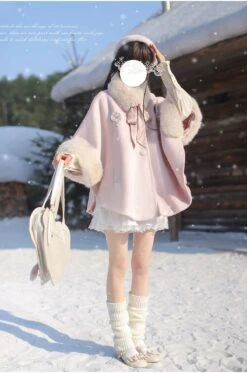 Powder Pink Fur Cape 23 Powder Pink Fur Cape -LOLITA Shop O1CN01A4KSbg2JsWXQwkMdk 2312269477