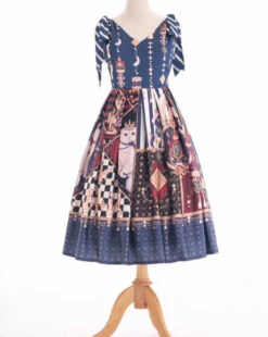 Brave Journey 2 Shoulder Ribbon Jumper Skirt -LOLITA Shop O1CN01ANSUDNRG