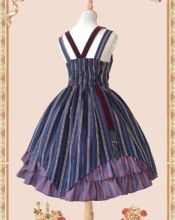 Punk Lolita British Striped Jumper Skirt -LOLITA Shop O1CN01AcIUIq1WerC7f05U8 11942814