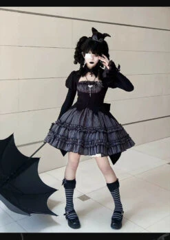 LOLITA Duke Of The Trap Rabbit Striped Dress -LOLITA Shop O1CN01BFDX1k1bCX5i2goD0 143013429