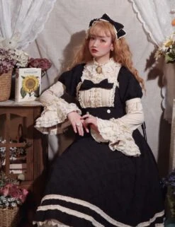 Rose Pattern Cotton Jacquard Princess Sleeve Blouse -LOLITA Shop O1CN01BU89c11ro7S3UfGAV 2218645677 e2646966 ec82 4349 a4f0 7d7356722b5a