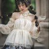 [Pre-order] Twilight Egyptian Lolita Halter Neck Blouse With Arm Sleeves